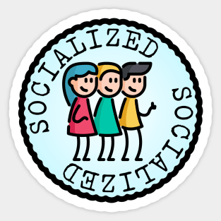 Socialized (Adulting Merit Badge) Sticker